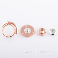 Four Parts Spring BRASS Round Snap Buttons